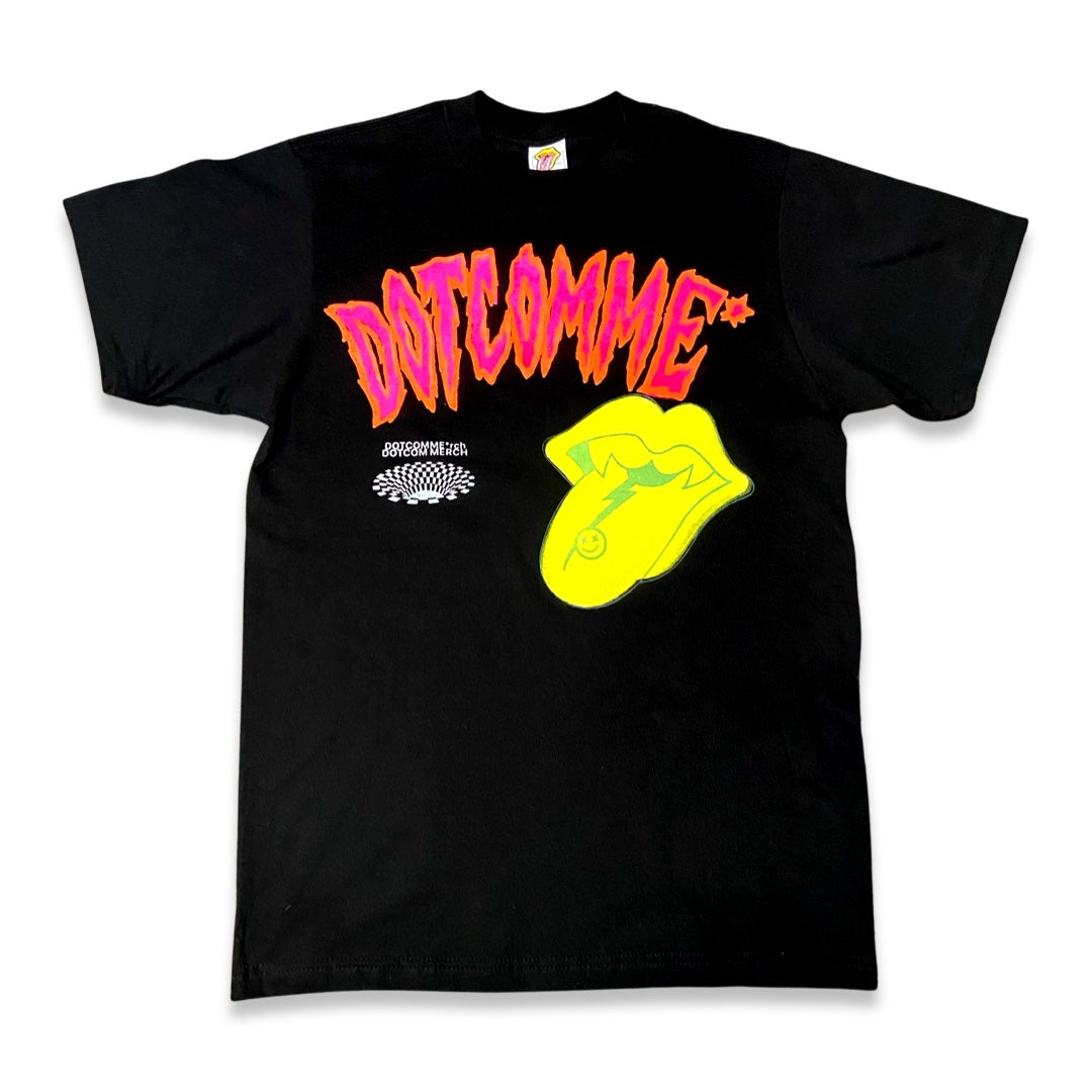 Black Hot pink DOTCOMME* T-shirt