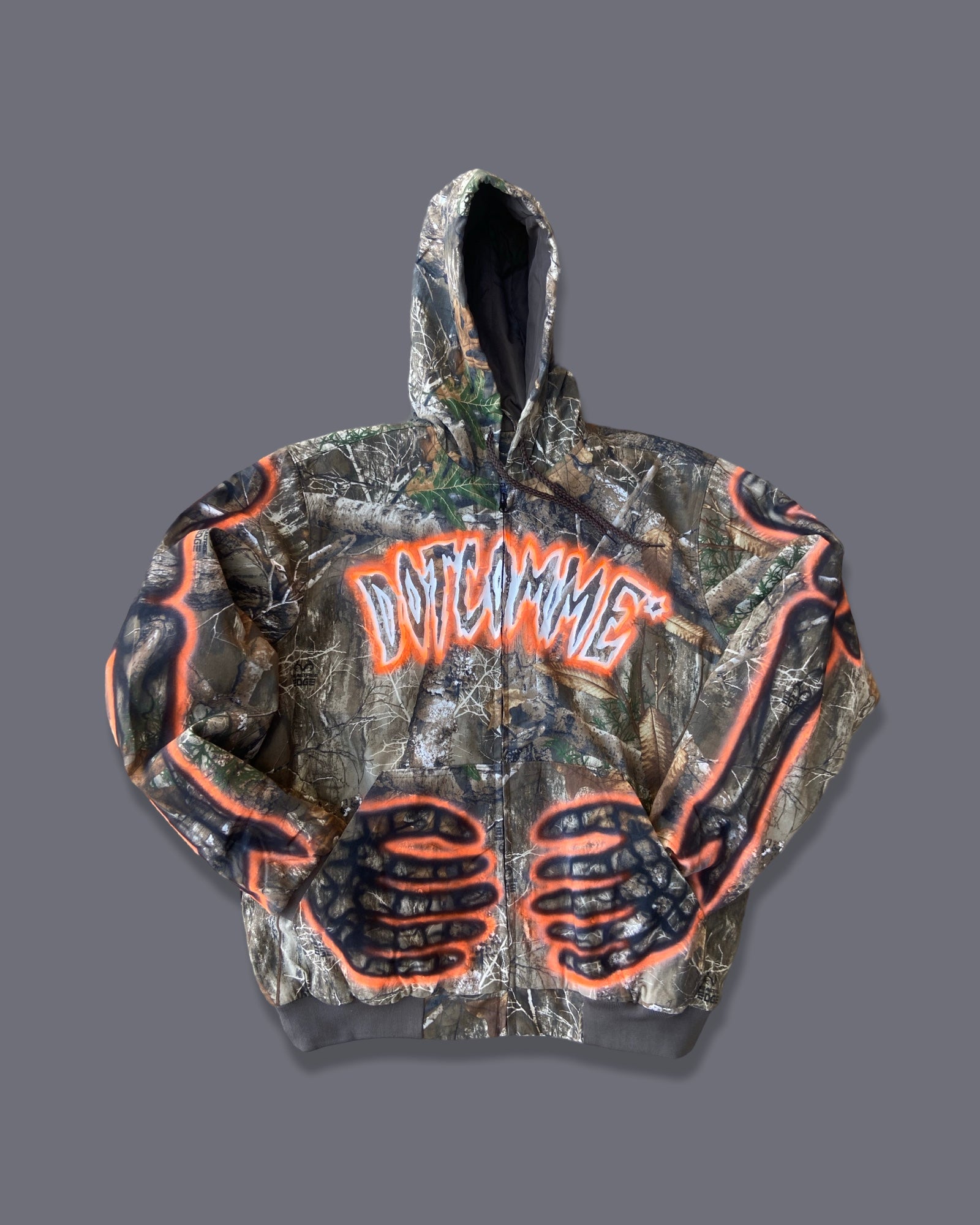 DOTCOMME "Camo Airbrush Skull Jacket"