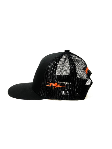 Orange Logo Trucker