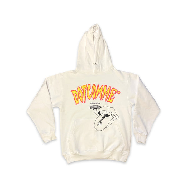 White Pink & Yellow "DOTCOMME* Hoodie